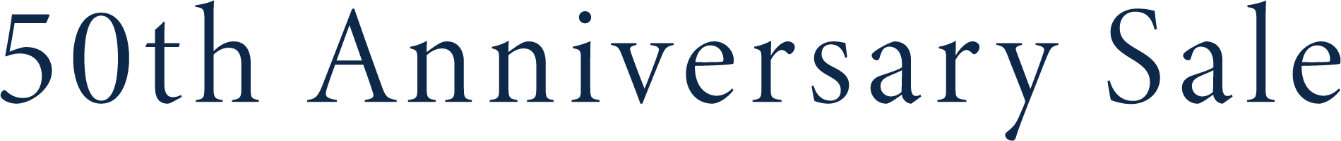 50th Anniversary Sale